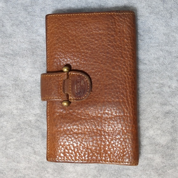 Fossil  trifold Brown leather wallet - Picture 1 of 10